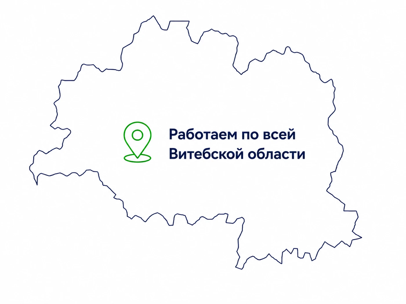 Карта Витебской области